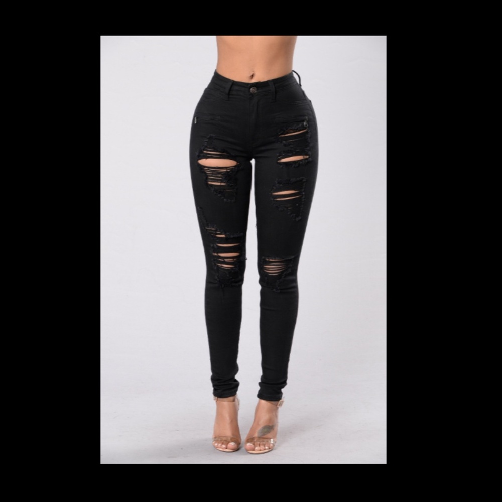 Fashion Nova Jeans - Jean Genie Jean (Black)